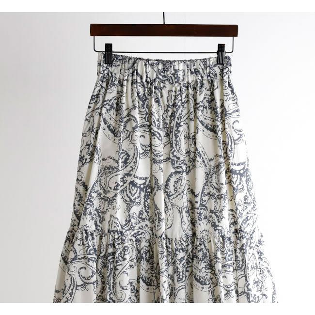 SACRA サクラ 126119122 ティアードスカート BLURRED PAISLEY SKIRT |  | 04
