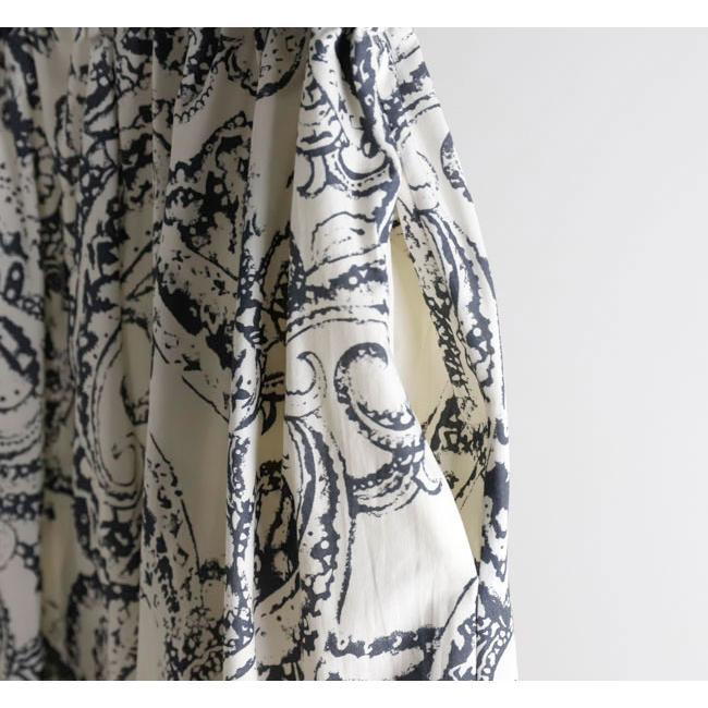 SACRA サクラ 126119122 ティアードスカート BLURRED PAISLEY SKIRT |  | 05