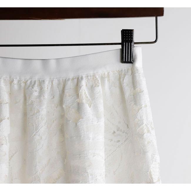 SACRA サクラ 126113122 ラッセルレース スカート LEAF RASCHEL LACE SKIRT |  | 09