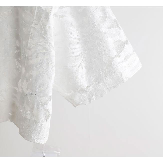 SACRA サクラ 126113071 ラッセルレース クロップドシャツ LEAF RASCHEL LACE CROPPED SHIRT |  | 13