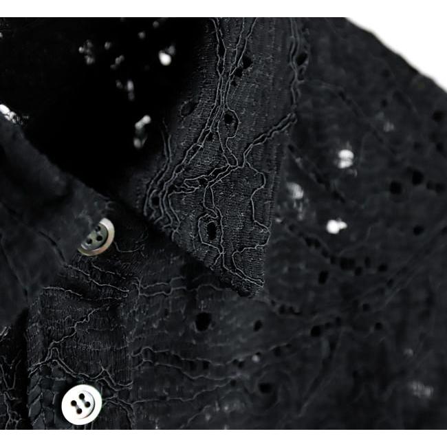 SACRA サクラ 126113071 ラッセルレース クロップドシャツ LEAF RASCHEL LACE CROPPED SHIRT |  | 17