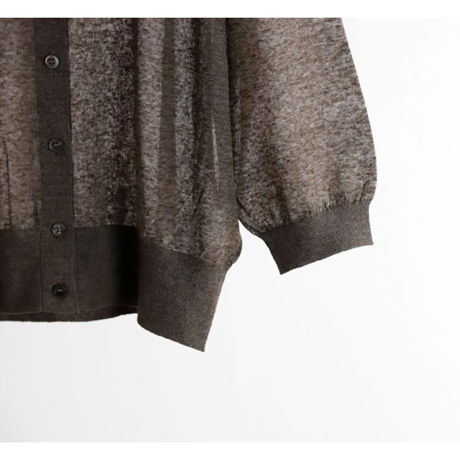 SACRA サクラ 126131081 メランジ ポロカーディガン LI/PL MELANGE POLO CARDIGAN |  | 12