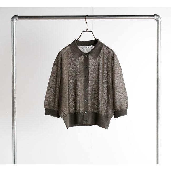 SACRA サクラ 126131081 メランジ ポロカーディガン LI/PL MELANGE POLO CARDIGAN |  | 05