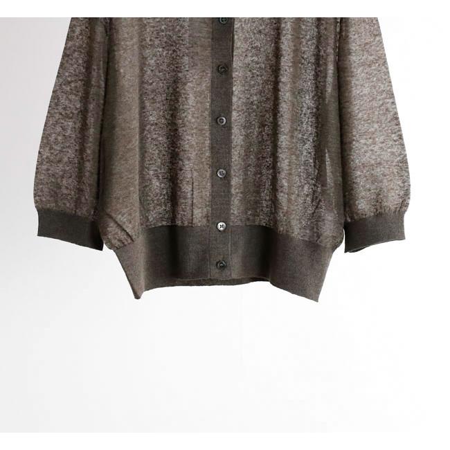 SACRA サクラ 126131081 メランジ ポロカーディガン LI/PL MELANGE POLO CARDIGAN |  | 09