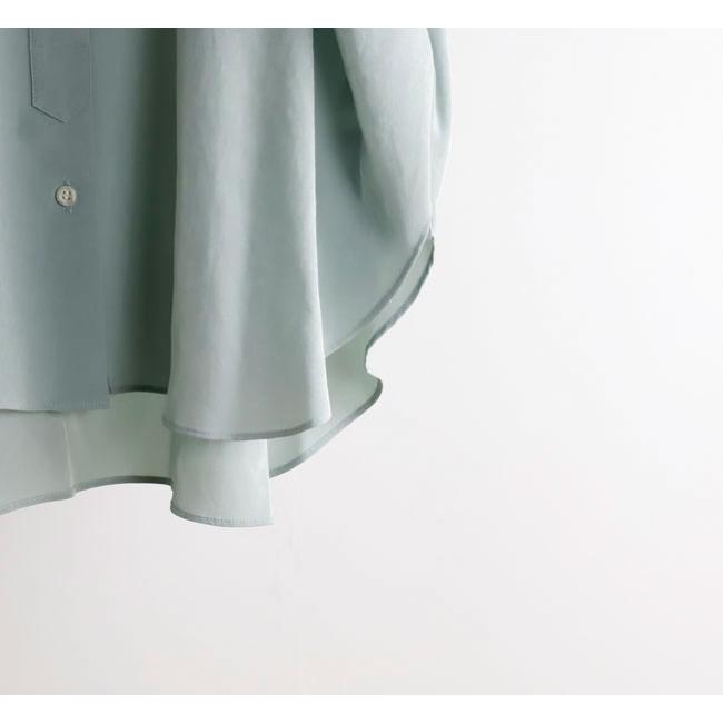 SACRA サクラ 126114071 バンドカラートップ TRIACE MICRO CREPE TOP |  | 15