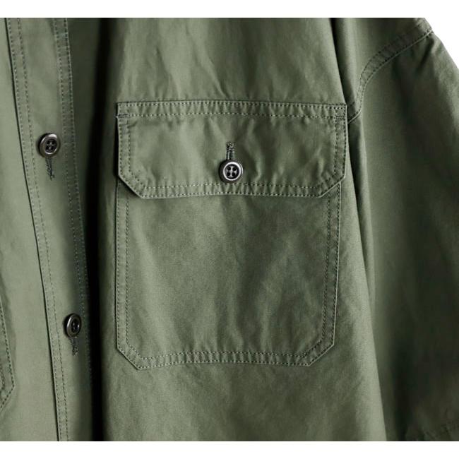 SACRA サクラ 126208071 コットンホースクロス クロップドミリタリーシャツ COTTON HORSE CLOTH CROPPED SHIRT |  | 11