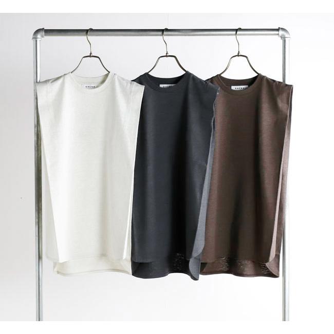 SACRA サクラ 126246091 ノースリーブトップ VINTAGE HEATHERED COTTON TOP |  | 04