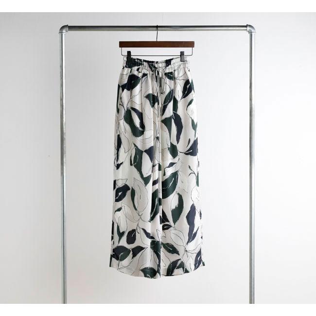SACRA サクラ 126213112 ワイドパンツ MODERN LEAVES PANTS |  | 04