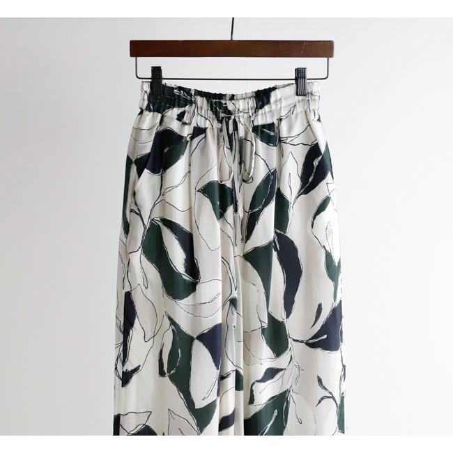 SACRA サクラ 126213112 ワイドパンツ MODERN LEAVES PANTS |  | 05