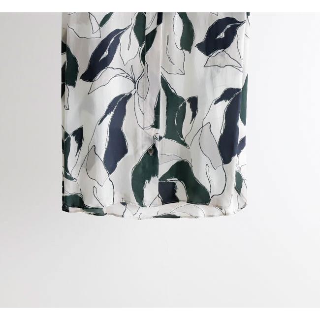 SACRA サクラ 126213071 ノースリーブバンドカラートップ MODERN LEAVES TOP |  | 05