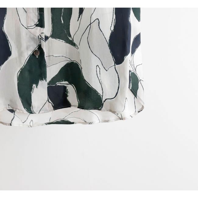 SACRA サクラ 126213071 ノースリーブバンドカラートップ MODERN LEAVES TOP |  | 07