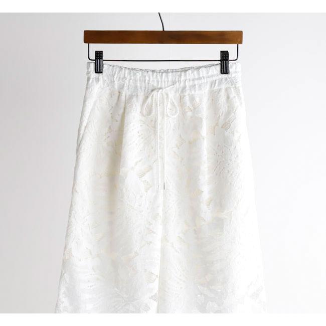 SACRA サクラ 126216111 リーフラッセルレースパンツ LEAF RASCHEL LACE PANTSの画像