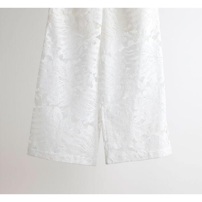 SACRA サクラ 126216111 リーフラッセルレースパンツ LEAF RASCHEL LACE PANTSの画像