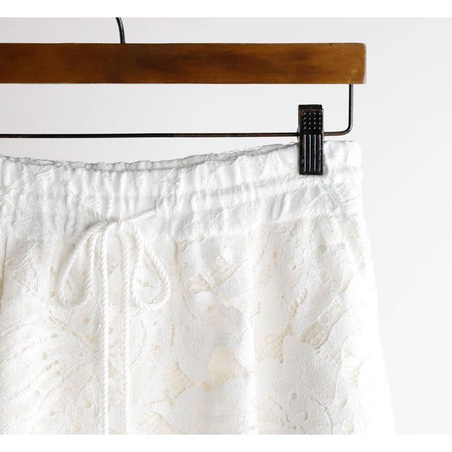 SACRA サクラ 126216111 リーフラッセルレースパンツ LEAF RASCHEL LACE PANTSの画像