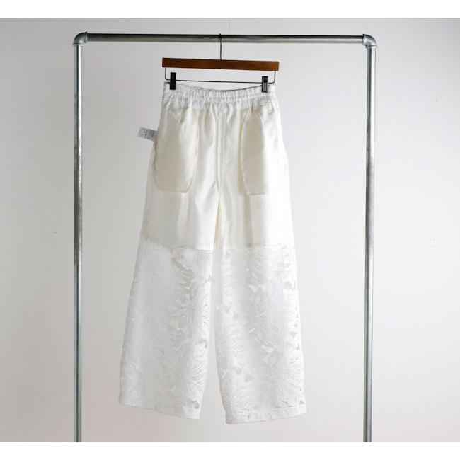 SACRA サクラ 126216111 リーフラッセルレースパンツ LEAF RASCHEL LACE PANTSの画像