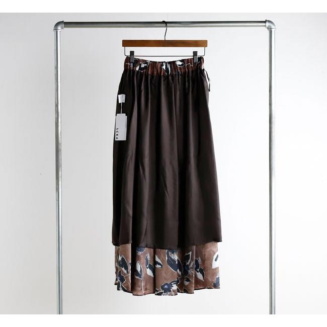 SACRA サクラ 126214123 プリントスカート PAINTING FLORA SKIRTの画像