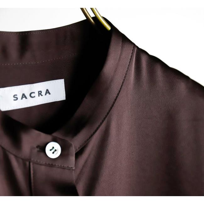 SACRA サクラ 126516071 トリアセテート サテンシャツ TRIACE SATIN SHIRT |  | 17