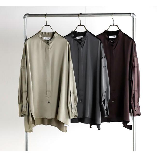 SACRA サクラ 126516071 トリアセテート サテンシャツ TRIACE SATIN SHIRT |  | 03