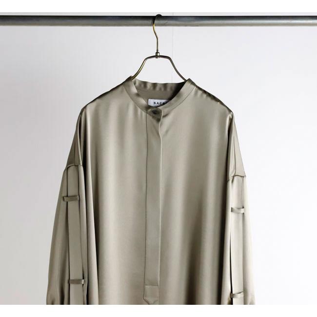 SACRA サクラ 126516071 トリアセテート サテンシャツ TRIACE SATIN SHIRT |  | 08