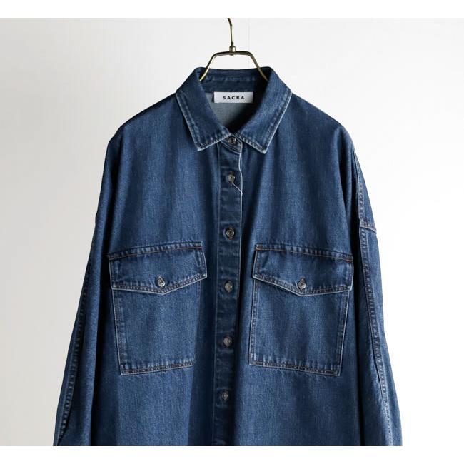 SACRA サクラ 126514071 ヴィンテージ デニム シャツ VINTAGE DENIM SHIRT |  | 10