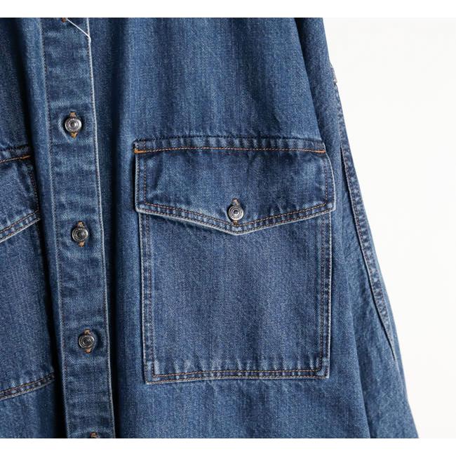 SACRA サクラ 126514071 ヴィンテージ デニム シャツ VINTAGE DENIM SHIRT |  | 13