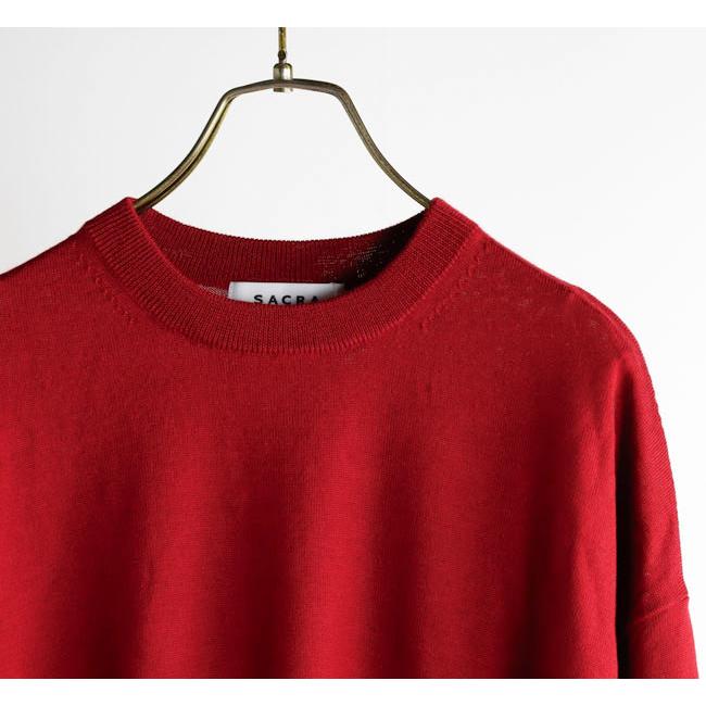 SACRA サクラ 126535081 エクストラファイン メリノ クルーネック トップ EXTRA FINE MERINO C/N TOP |  | 12