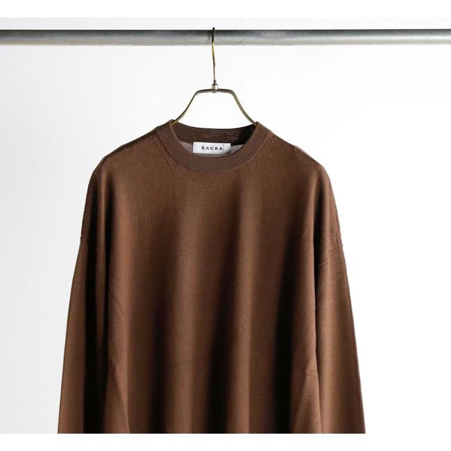 SACRA サクラ 126535081 エクストラファイン メリノ クルーネック トップ EXTRA FINE MERINO C/N TOP |  | 14