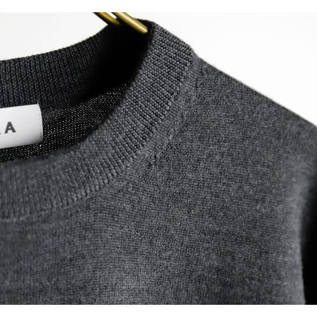 SACRA サクラ 126535081 エクストラファイン メリノ クルーネック トップ EXTRA FINE MERINO C/N TOP |  | 18