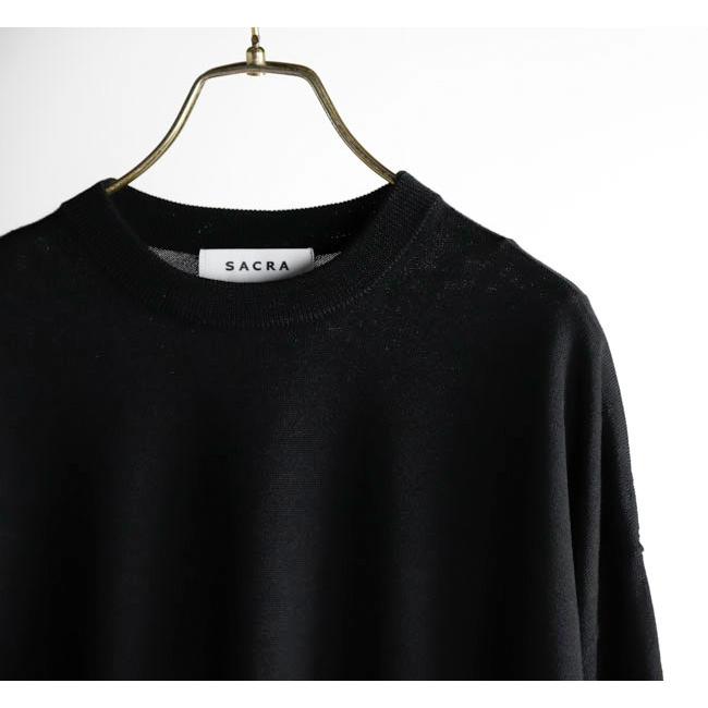 SACRA サクラ 126535081 エクストラファイン メリノ クルーネック トップ EXTRA FINE MERINO C/N TOP |  | 19