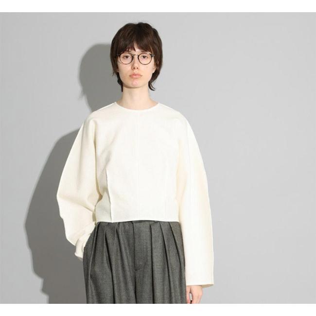 SACRA サクラ 126610071 リングミルドウールトップ RING MILLED WOOL TOP | 