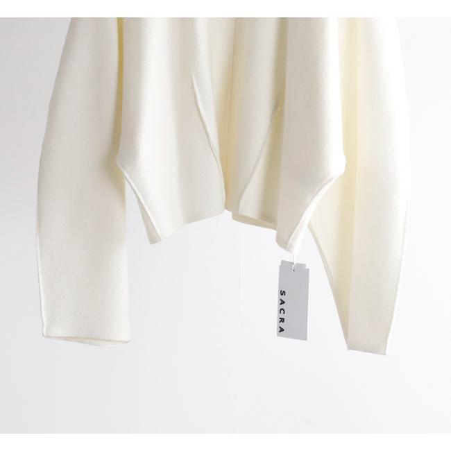 SACRA サクラ 126610071 リングミルドウールトップ RING MILLED WOOL TOP |  | 09
