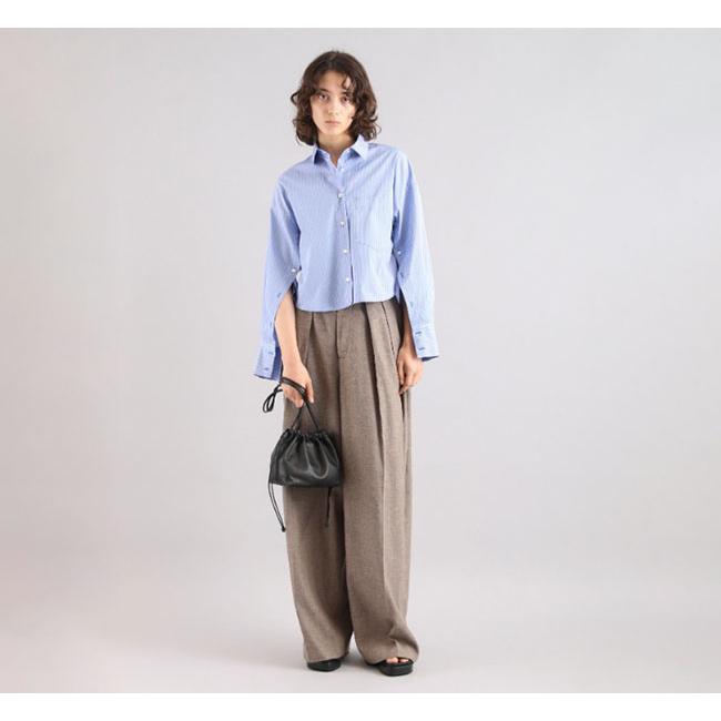 SACRA サクラ LINEN COTTON CHAMBRAY PANTS シャンブレーパンツ