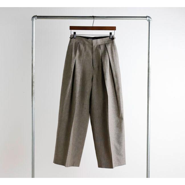 SACRA サクラ LINEN COTTON CHAMBRAY PANTS シャンブレーパンツ