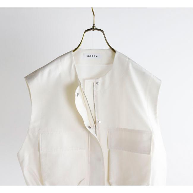 SALE40%OFF //SACRA サクラ CO/PE TUMBLER FINISH GILET クロップドジレ 125108061 |  | 10