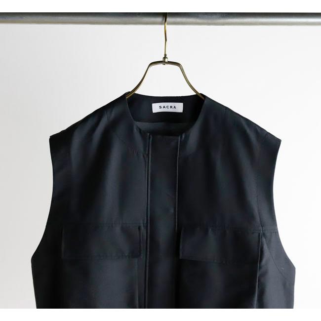 SALE40%OFF //SACRA サクラ CO/PE TUMBLER FINISH GILET クロップドジレ 125108061 |  | 17