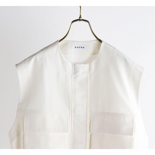 SALE40%OFF //SACRA サクラ CO/PE TUMBLER FINISH GILET クロップドジレ 125108061 |  | 09