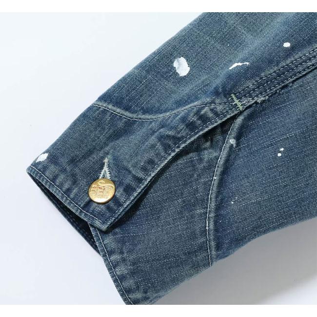 SUGAR CANE シュガーケーン Lot No. SC15708 デニムワークコート 11oz. BLUE DENIM WORK COAT AGED MODEL |  | 11