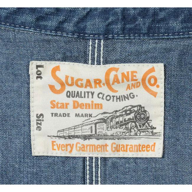SUGAR CANE シュガーケーン Lot No. SC15708 デニムワークコート 11oz. BLUE DENIM WORK COAT AGED MODEL |  | 02
