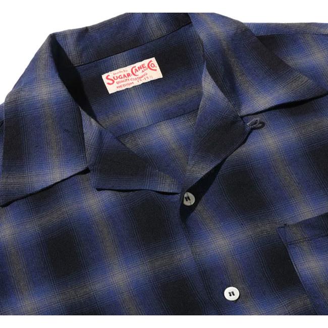 SUGAR CANE シュガーケーン Lot No. SC29120 オンブレーチェックオープンシャツ RAYON OMBRE CHECK OPEN SHIRT |  | 04
