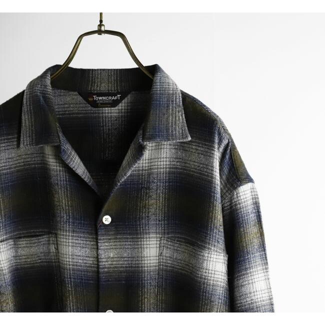 TOWN CRAFT タウンクラフト TC24F01800 ループカラー ネル オンブレシャツ 60S LOOP COLLAR NEL OMBRE SHIRTS |  | 10