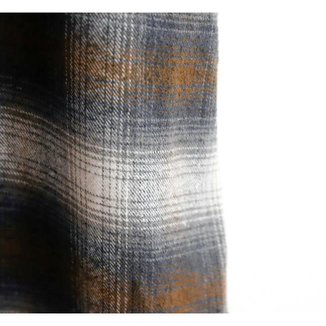 TOWN CRAFT タウンクラフト TC24F01800 ループカラー ネル オンブレシャツ 60S LOOP COLLAR NEL OMBRE SHIRTS |  | 11