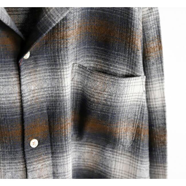 TOWN CRAFT タウンクラフト TC24F01800 ループカラー ネル オンブレシャツ 60S LOOP COLLAR NEL OMBRE SHIRTS |  | 12