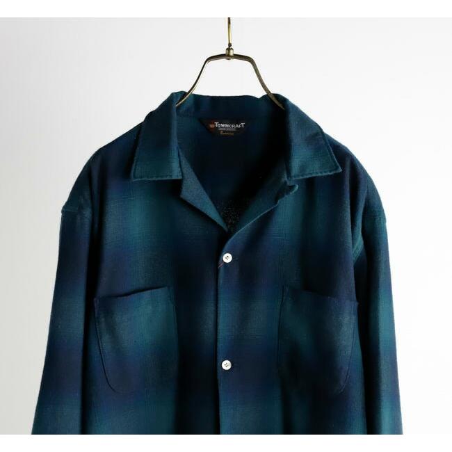 TOWN CRAFT タウンクラフト TC24F01800 ループカラー ネル オンブレシャツ 60S LOOP COLLAR NEL OMBRE SHIRTS |  | 14