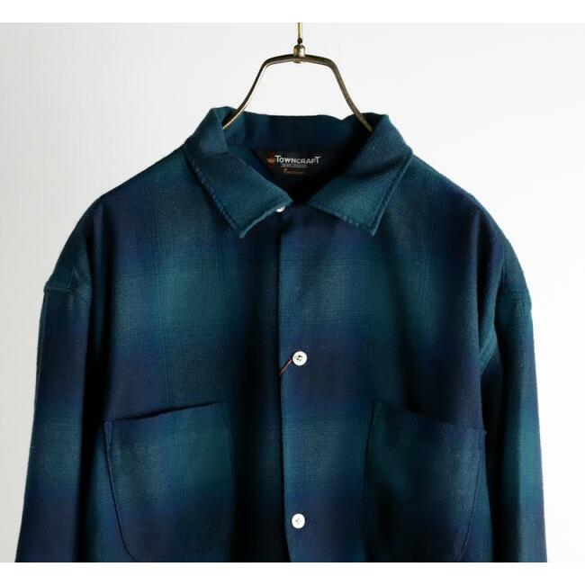 TOWN CRAFT タウンクラフト TC24F01800 ループカラー ネル オンブレシャツ 60S LOOP COLLAR NEL OMBRE SHIRTS |  | 15