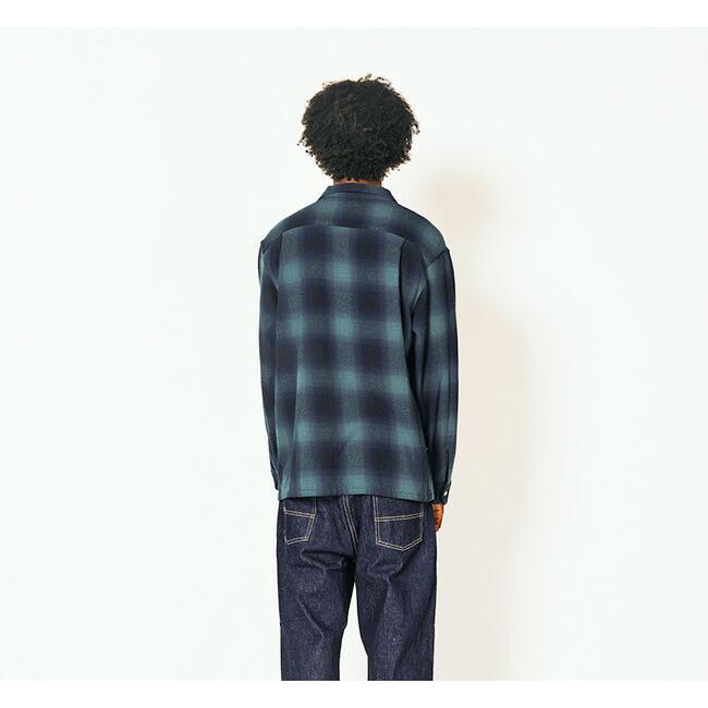 TOWN CRAFT タウンクラフト TC24F01800 ループカラー ネル オンブレシャツ 60S LOOP COLLAR NEL OMBRE SHIRTS |  | 03