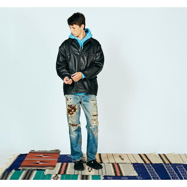 TOWN CRAFT タウンクラフト TC22F02100 レザーランチャーコート LEATHER RANCHER COAT |  | 02