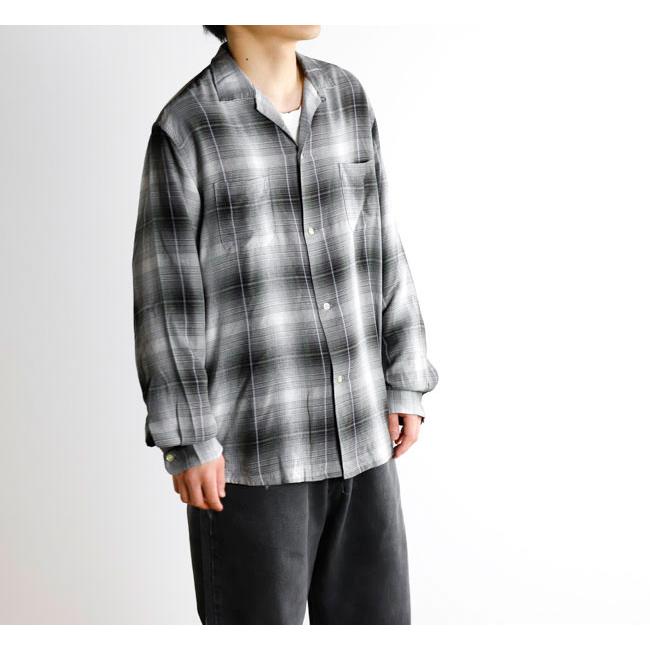 TOWN CRAFT タウンクラフト TC25F02300 オンブレチェック ループカラーシャツ 60S OMBRE LOOP COLLAR SHIRTS | 