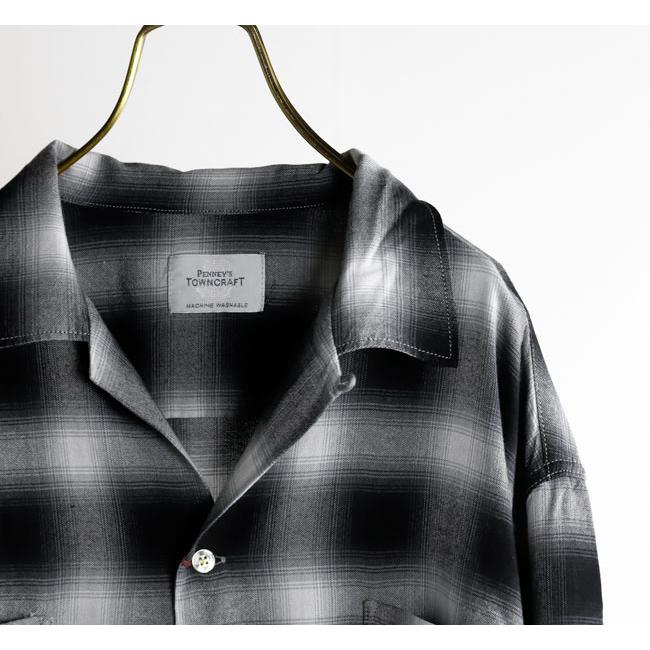TOWN CRAFT タウンクラフト TC25F02300 オンブレチェック ループカラーシャツ 60S OMBRE LOOP COLLAR SHIRTS |  | 18
