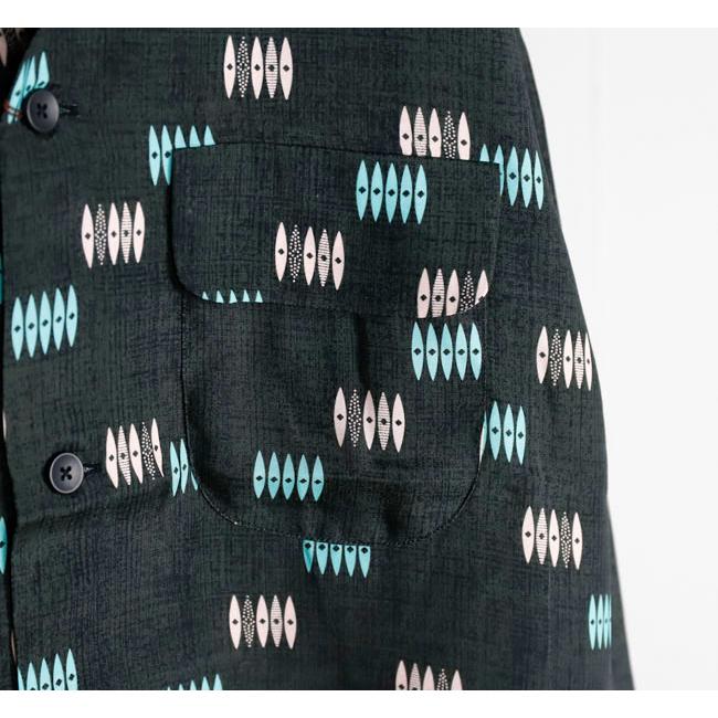 TOWN CRAFT タウンクラフト TC26S00400 プリンティド レーヨンループカラーシャツ PRINTED RAYON ROOP COLLAR SHIRTS |  | 08