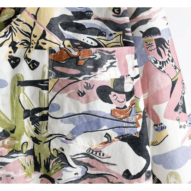 TOWN CRAFT タウンクラフト TC26S01100 プリンティド パジャマジャケット PRINTED PAJAMA JACKET |  | 14